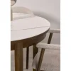 Nordhavn Eettafels|Mirano Uitschuifbare Eettafel Rond Keramiek 120cm