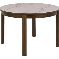 Nordhavn Eettafels|Mirano Uitschuifbare Eettafel Rond Keramiek 120cm