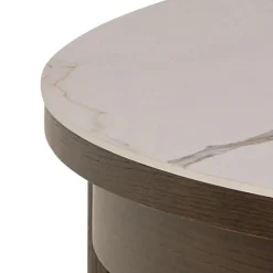 Nordhavn Eettafels|Mirano Uitschuifbare Eettafel Rond Keramiek 120cm