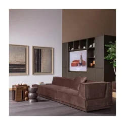 WOOOD Bijzettafels|Mirrox Bijzettafel Spiegelglas Bruin 45cm