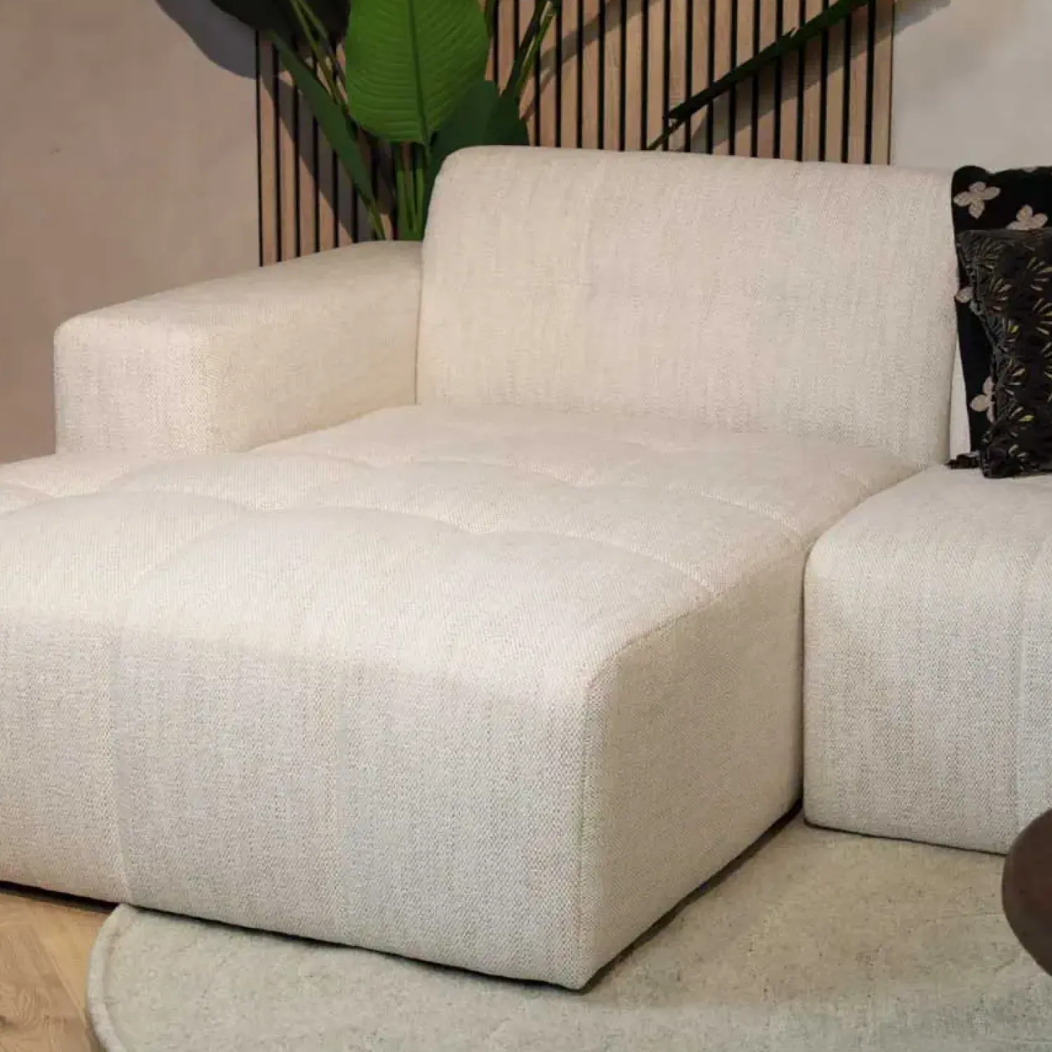 Pepp Hoekbanken|Modulaire Banken|Modulaire Bank Wave Chaise longue links Modesto wit