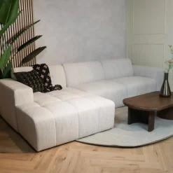 Pepp Hoekbanken|Modulaire Banken|Modulaire Bank Wave Chaise longue links Modesto wit