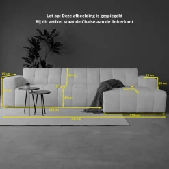 Pepp Hoekbanken|Modulaire Banken|Modulaire Bank Wave Chaise longue links Modesto wit