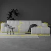 Pepp Hoekbanken|Modulaire Banken|Modulaire Bank Wave Chaise longue rechts Modesto wit