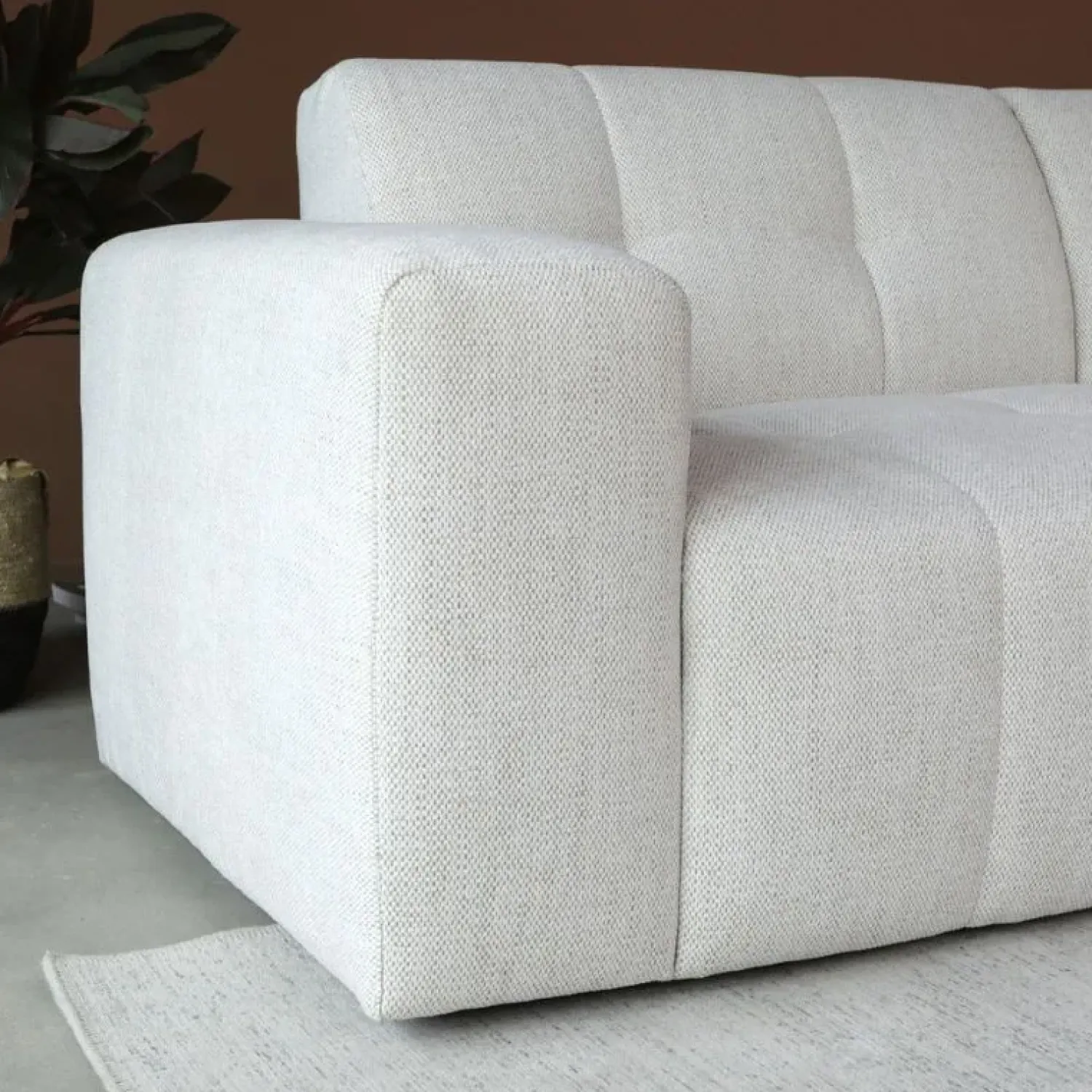 Pepp Hoekbanken|Modulaire Banken|Modulaire Bank Wave Chaise longue rechts Modesto wit