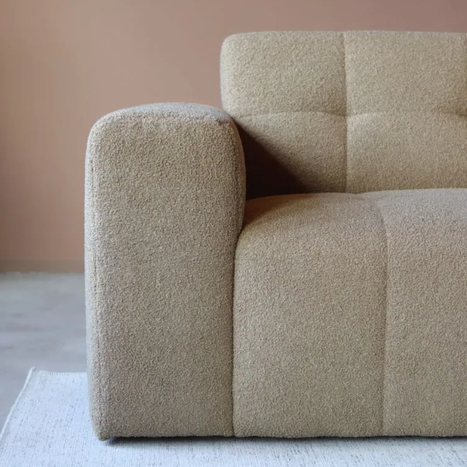 Pepp Hoekbanken|Modulaire Banken|Modulaire Bank Wave Chaise longue rechts Taupe