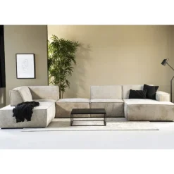 Neves Hoekbanken|Loungebanken|Modulaire Hoekbank Lana met ottomane en verstelbare rugleuning