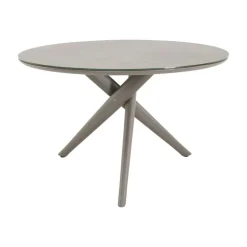 Lesli Living Tuintafels|Mojito Tuintafel Rond keramisch taupe 120cm