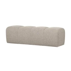 WOOOD Eetkamerbanken|Eetkamerbanken|Mojo Eetkamerbank Bouclé Beige Melange 164cm