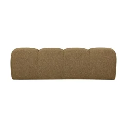 WOOOD Eetkamerbanken|Eetkamerbanken|Mojo Eetkamerbank Bouclé Geel/Bruin Melange 164cm
