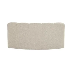 WOOOD Eetkamerbanken|Eetkamerbanken|Mojo Eetkamerbank Halfronde hoek Rugleuning Bouclé Beige