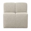 WOOOD Eetkamerbanken|Eetkamerbanken|Mojo Eetkamerbank Met Rugleuning Bouclé Beige Melange 84cm