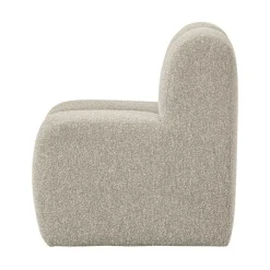 WOOOD Eetkamerbanken|Eetkamerbanken|Mojo Eetkamerbank Met Rugleuning Bouclé Beige Melange 84cm