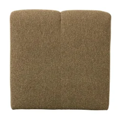 WOOOD Eetkamerbanken|Eetkamerbanken|Mojo Eetkamerbank Met Rugleuning Bouclé Geel/Bruin Melange 84cm