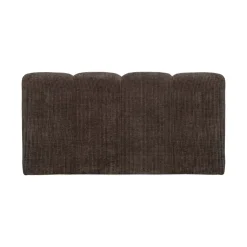 WOOOD Eetkamerbanken|Eetkamerbanken|Mojo Eetkamerbank Met Rugleuning Ribstof Bruin 164cm