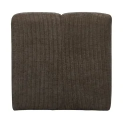 WOOOD Eetkamerbanken|Eetkamerbanken|Mojo Eetkamerbank Met Rugleuning Ribstof Bruin 84cm