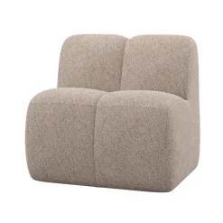 WOOOD Eetkamerbanken|Eetkamerbanken|Mojo Eetkamerbank Met Rugleuning Wollig Donkerzand 84cm