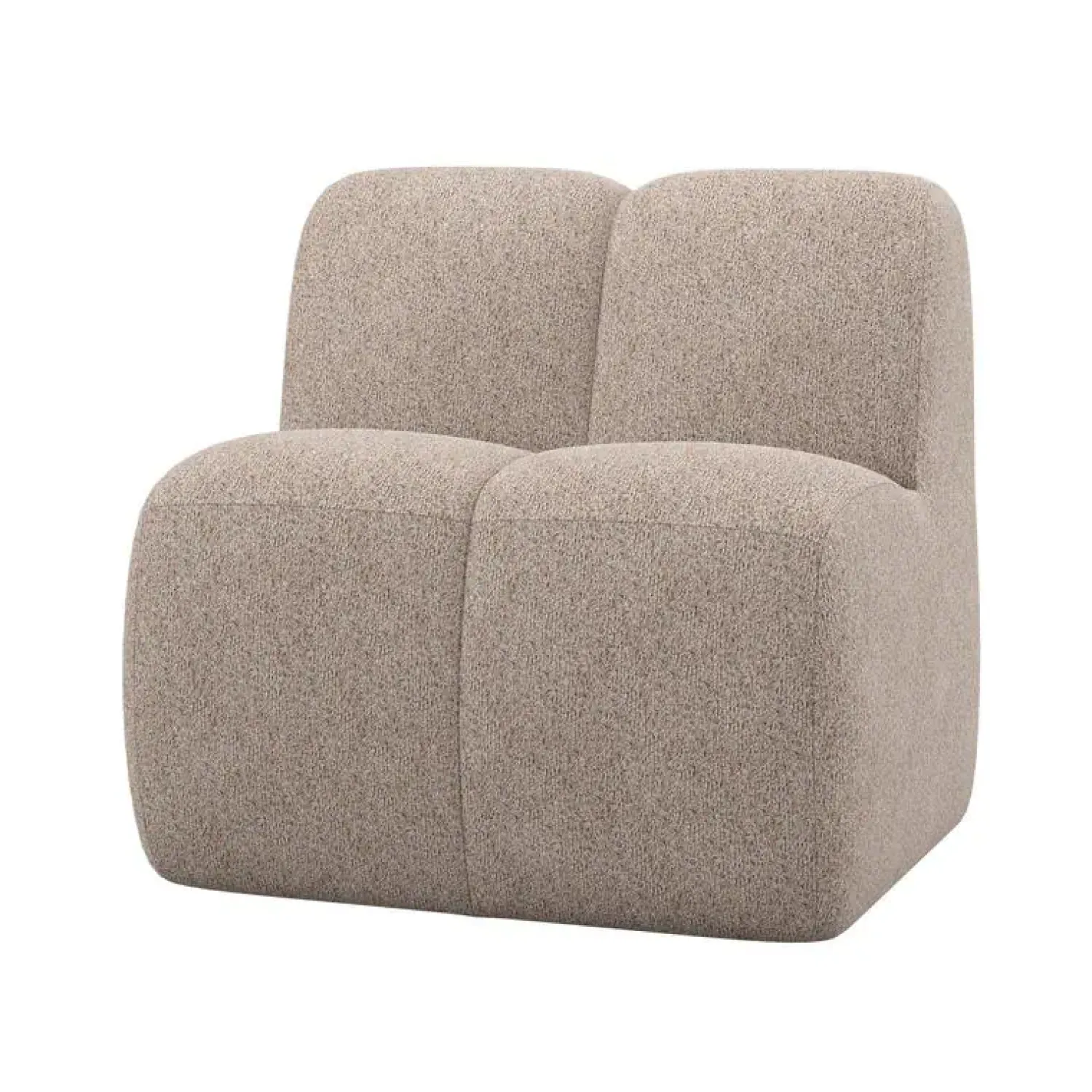 WOOOD Eetkamerbanken|Eetkamerbanken|Mojo Eetkamerbank Met Rugleuning Wollig Donkerzand 84cm