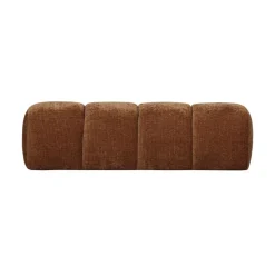 WOOOD Eetkamerbanken|Eetkamerbanken|Mojo Eetkamerbank Ribstof Roestbruin 164cm