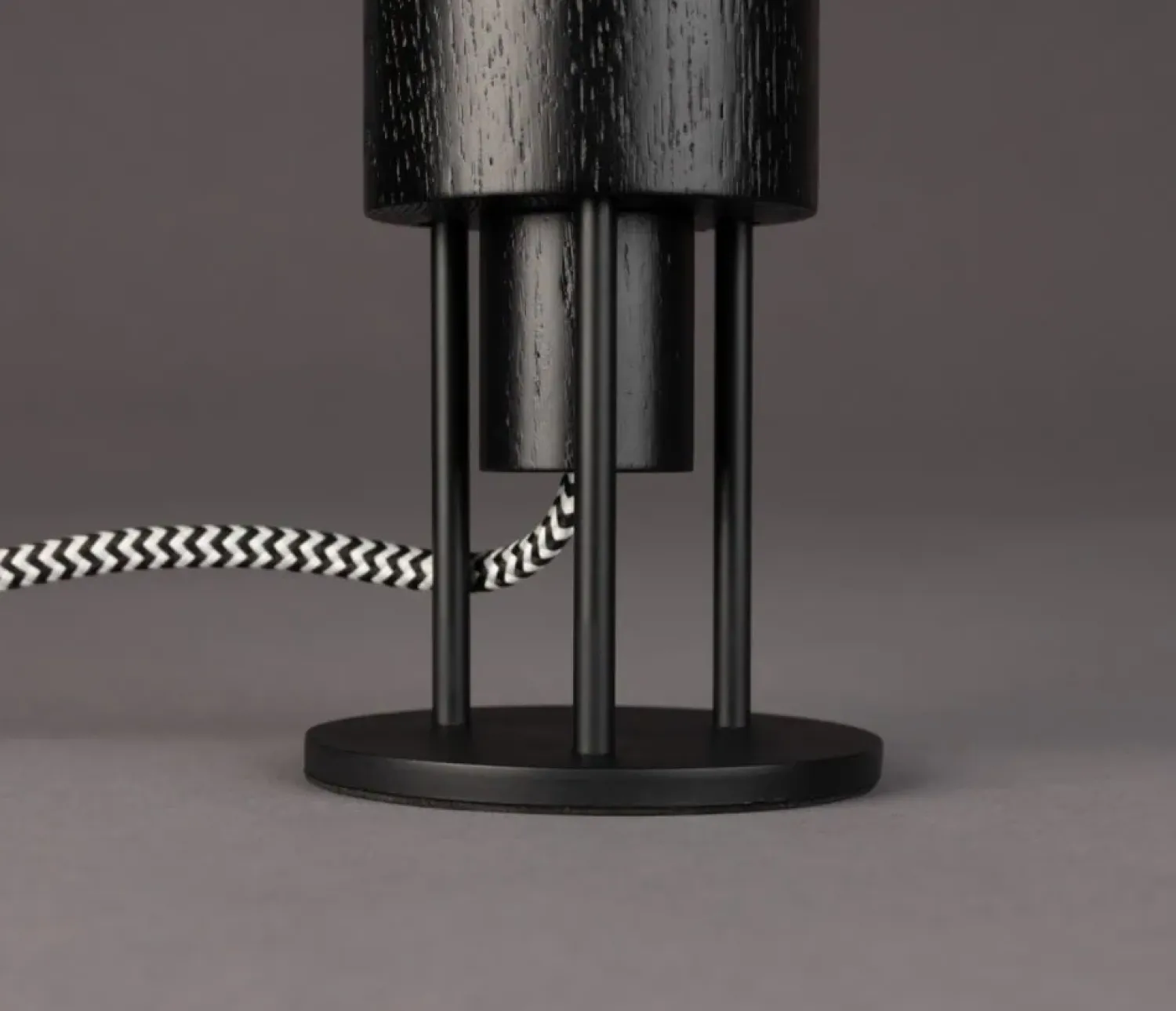 Dutchbone Bureaulampen|Momo 1-lichts Bureaulamp Charcoal