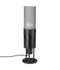 Dutchbone Bureaulampen|Momo 1-lichts Bureaulamp Charcoal