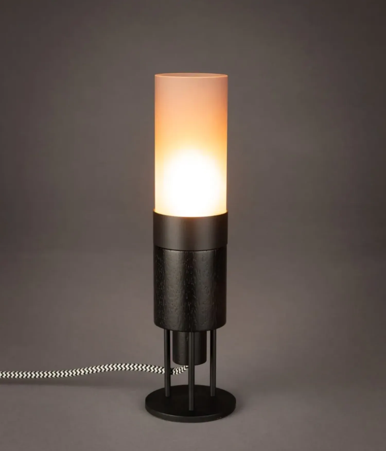 Dutchbone Bureaulampen|Momo 1-lichts Bureaulamp Charcoal
