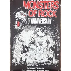 Metal Signs Metalen Borden|Monsters of rock anniversary - metalen bord