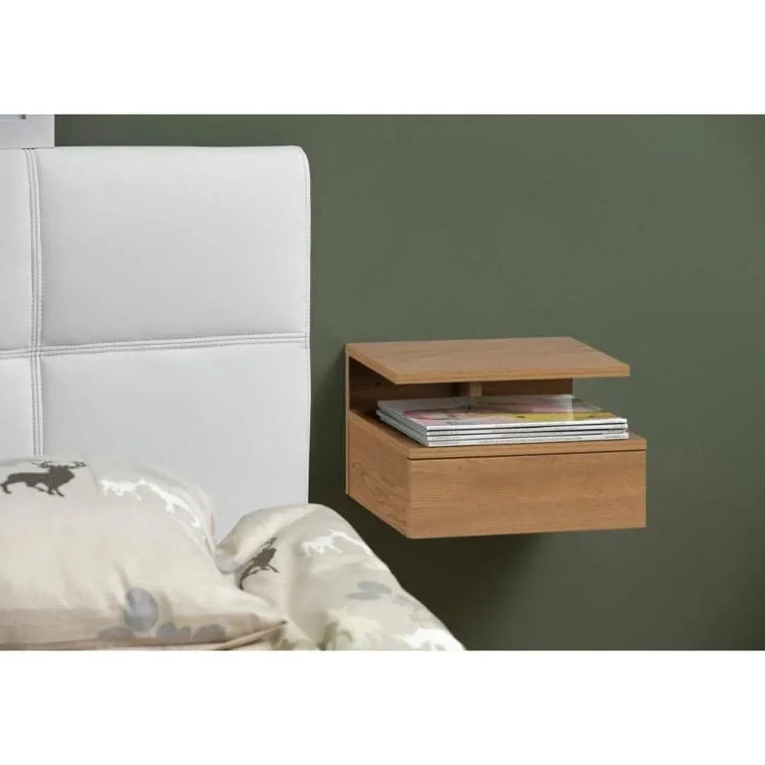 Nordhavn Nachtkastjes|Industriele Kasten|Montae Nachtkastje Naturel 35cm