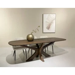 Livingfurn Eettafels|Montreaux Eettafel Bruin Deens ovaal 250cm