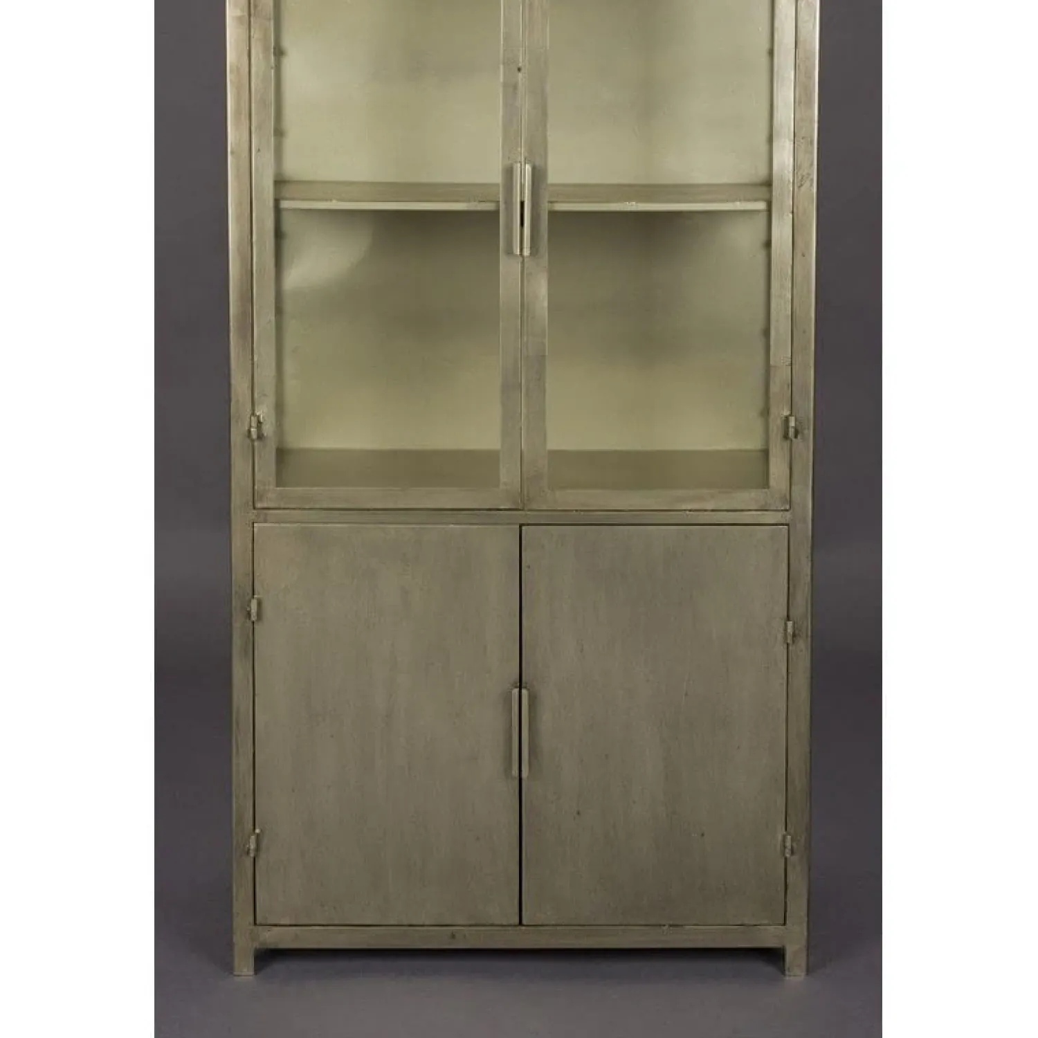 Dutchbone Vitrinekasten|Industriele Kasten|Monviso Vitrinekast Messing 64cm
