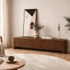 Vane Living Industriele Kasten|Tv Meubels|Moos Tv meubel walnoot 200cm