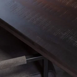 Furndea Eettafels|Morada eettafel industrieel rechthoek mangohout zwart