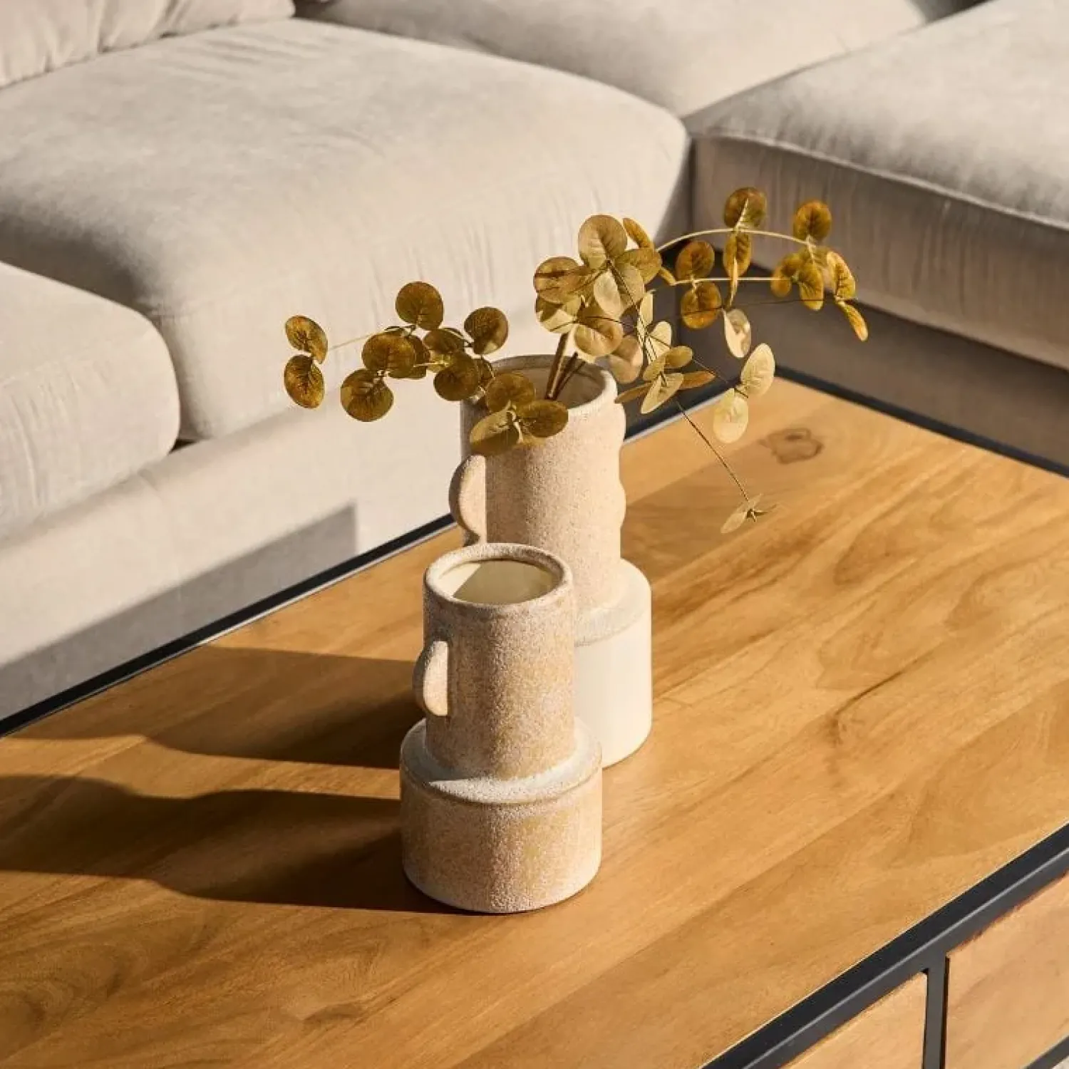 Furndea Salontafels|Morada salontafel industrieel rechthoek Warm mangohout