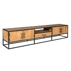 Furndea Industriele Kasten|Tv Meubels|Morada tv meubel industrieel Warm mangohout 240cm