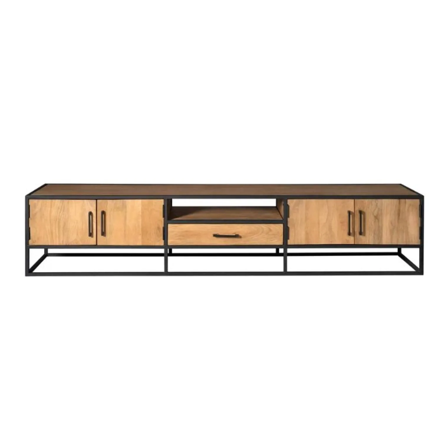 Furndea Industriele Kasten|Tv Meubels|Morada tv meubel industrieel Warm mangohout 240cm