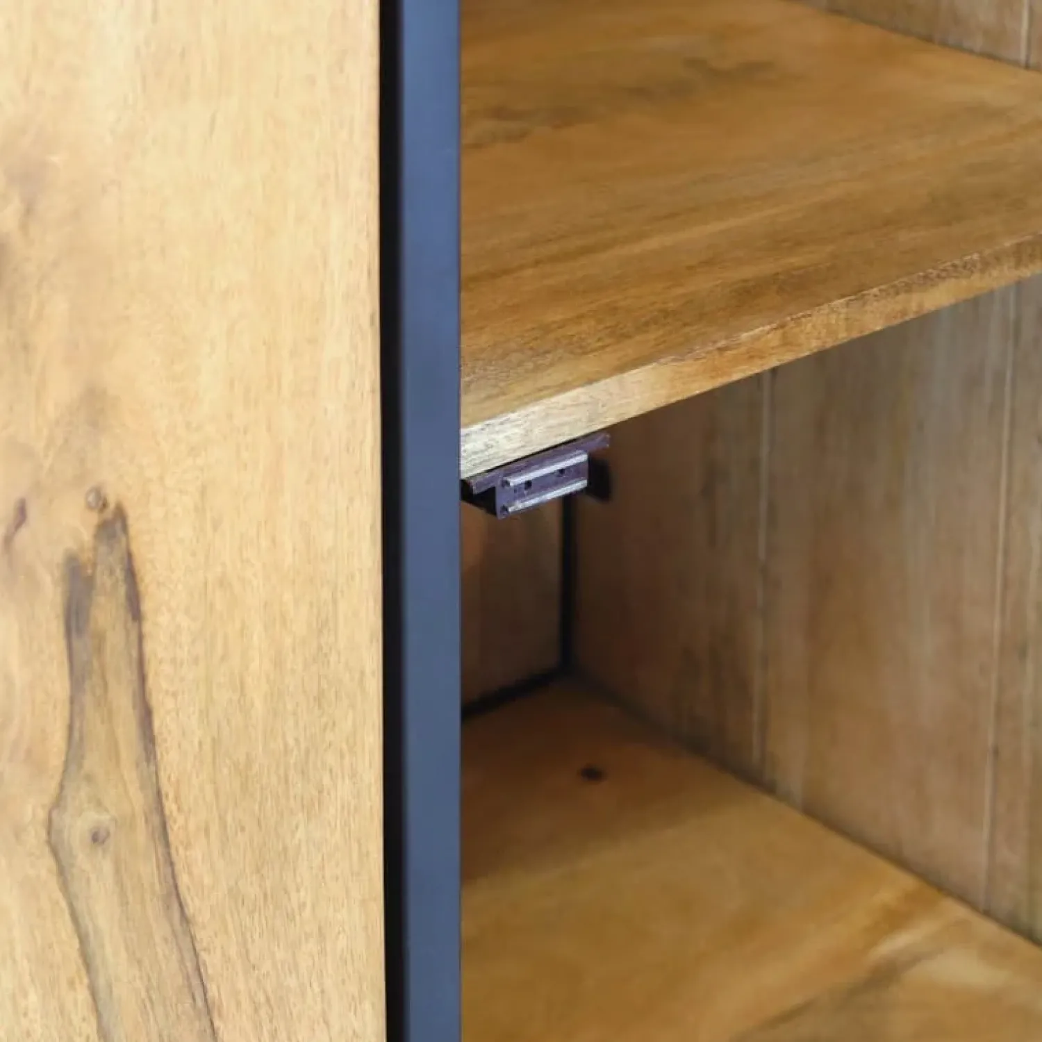 Furndea Wandkasten|Industriele Kasten|Morada Wandkast naturel Mangohout 90cm
