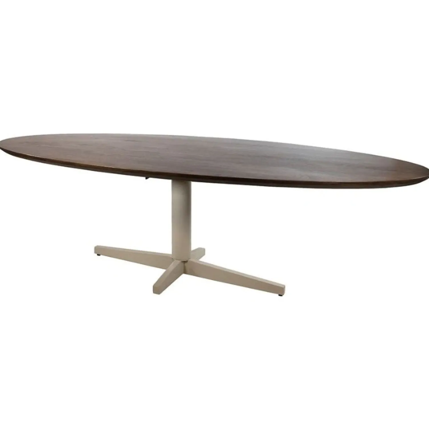 Mysons Eettafels|Morgan Eettafel ovaal Walnoot - Beige onderstel 220cm