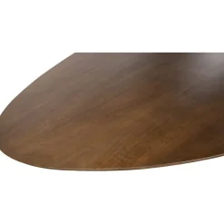 Mysons Salontafels|Morgan Salontafel ovaal Walnoot - Beige onderstel 130cm