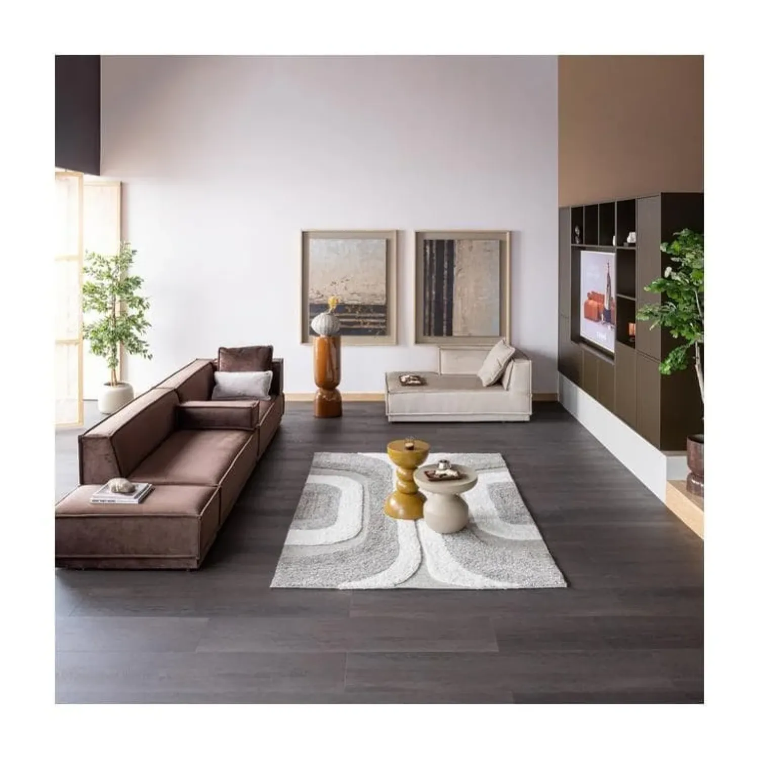 WOOOD Vloerkleden|Moro Vloerkleed Grijswit 170x240cm