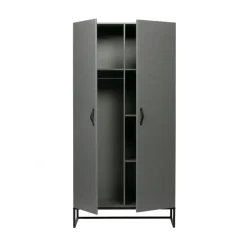 WOOOD Industriele Kasten|Kledingkasten|Morris Kast Dennenhout Leem 100cm