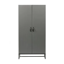 WOOOD Industriele Kasten|Kledingkasten|Morris Kast Dennenhout Leem 100cm