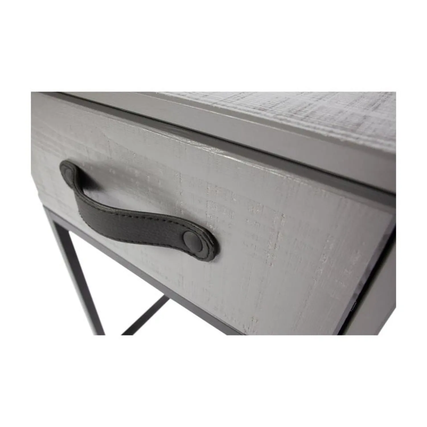 WOOOD Nachtkastjes|Industriele Kasten|Morris Nachtkast Dennenhout Leem 35cm