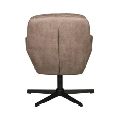 Label51 Fauteuils|Moss Fauteuil Taupe Micro Suede