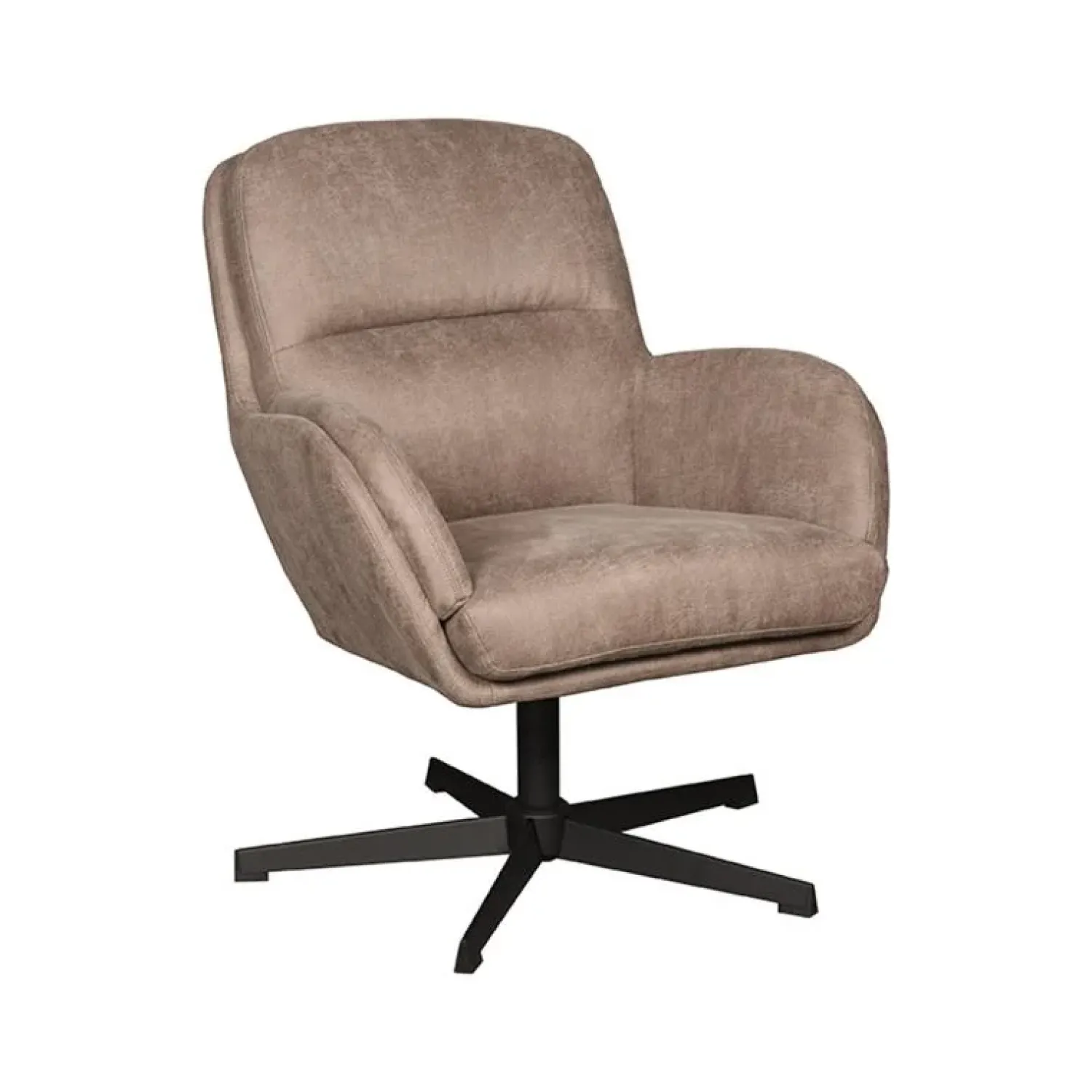 Label51 Fauteuils|Moss Fauteuil Taupe Micro Suede