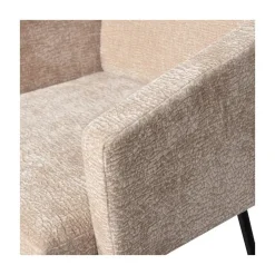 WOOOD Eetkamerstoelen|Mount Eetkamerstoel Met Armleuning Chenille Zand