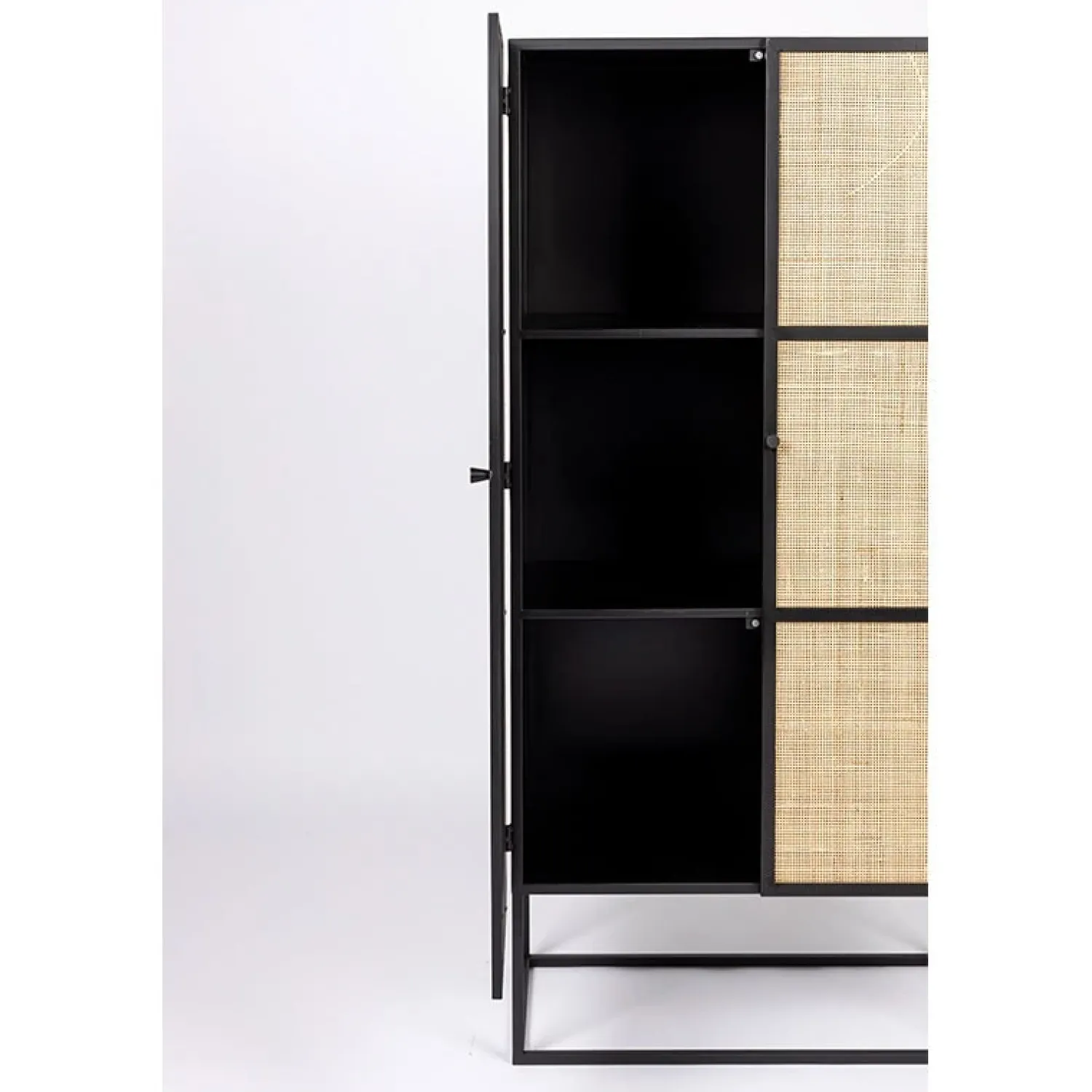 NORI Living Wandkasten|Boekenkasten|Muji hoge wandkast met 6 vakken rotan 70cm