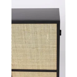 NORI Living Wandkasten|Boekenkasten|Muji hoge wandkast met 6 vakken rotan 70cm