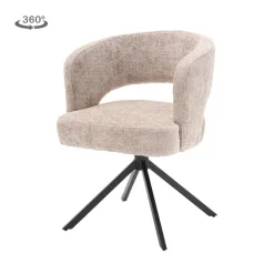 Tower living Eetkamerstoelen|Mura Eetkamerstoel stof Beige