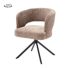 Tower living Eetkamerstoelen|Mura Eetkamerstoel stof Cappuccino