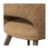 WOOOD Eetkamerstoelen|Murat Eetkamerstoel Geel Met Houten Poot Bruin